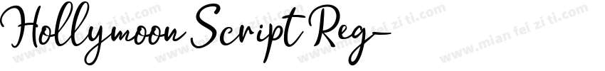 Hollymoon Script Reg字体转换